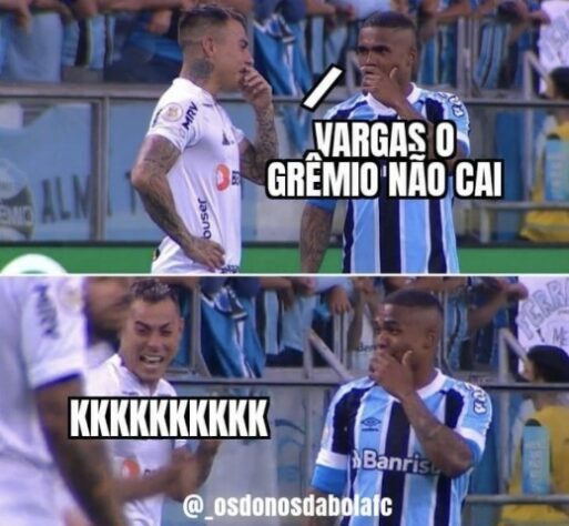 Queda no Brasileirão: rebaixado para Série B, Grêmio é alvo de memes dos rivais.