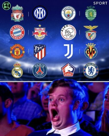 Champions League: resumo dos confrontos das oitavas de final da competição.