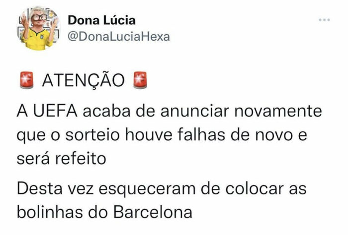 Mesmo fora da Champions League, Barcelona não escapou das zoações.