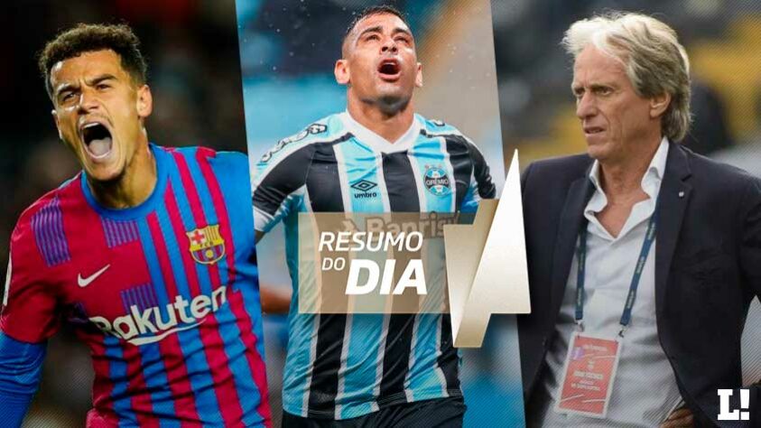 Philippe Coutinho quer voltar ao futebol brasileiro, e Flamengo pode ser o destino do atleta, segundo jornal catalão; Grêmio pode recontratar Diego Souza; Jorge Jesus e Atlético-MG se reúnem... Tudo isso e muito mais no resumo do dia do mercado desta quinta-feira (30)!