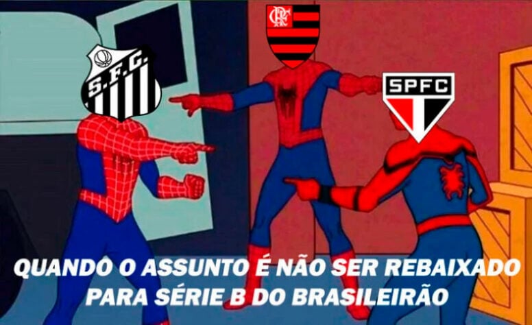 Três clubes brasileiros ainda tiram onda por nunca terem caído para Série B: Flamengo, Santos e São Paulo.