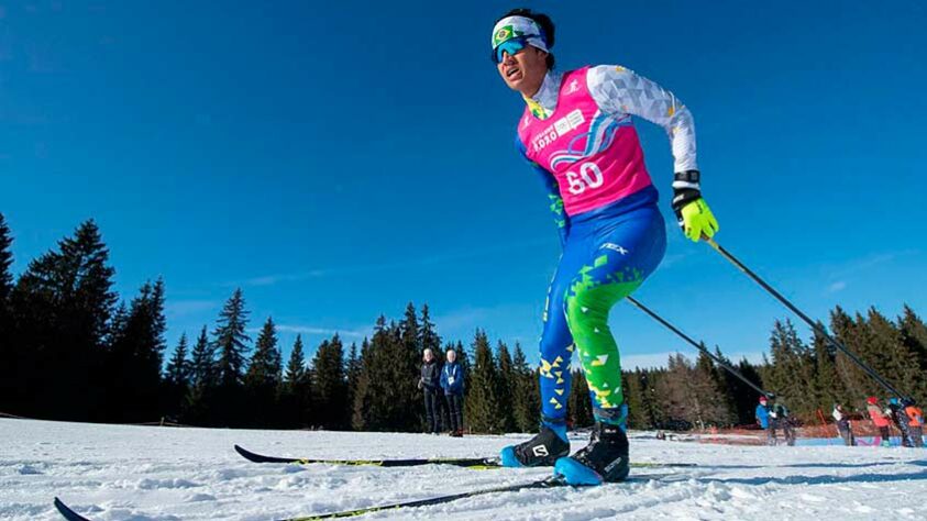 Manex Silva (19 anos) - Atleta de Cross Country Ski, nascido em Rio Branco, no Acre - Estreante em Olimpíadas de Inverno.