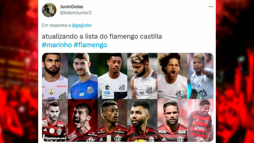 Em provocações, torcedores do Flamengo chamam Santos de Flamengo Castilla.