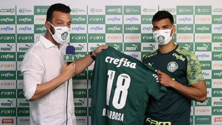 Danilo Barbosa - 23 de março de 2021 - volante - contratado por empréstimo junto Nice-FRA, mas não permaneceu no Verdão para 2022, retornando ao clube francês.