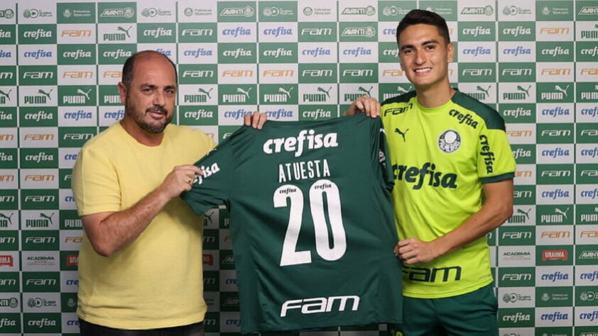 Palmeiras: R$ 34,8 milhões / 5 reforços / Eduard Atuesta [foto] (M, Los Angeles FC) – R$ 20,7 milhões; Murilo (Z, Lokomotiv-RUS) – R$ 14,1 milhões; Marcelo Lomba (G, Internacional) – sem custos; Jaílson (V, Dalian Pro-CHN) – sem custos; Rafael Navarro (A, Botafogo) – sem custos