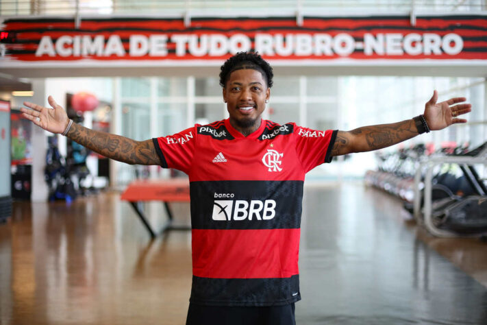 Recém contratado pelo Flamengo, Marinho não vem ganhando muitos minutos com Paulo Sousa e a contratação de peso por enquanto ainda não vingou para os Rubro-negros.