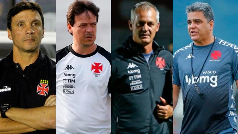 Sob nova direção! O técnico Zé Ricardo estreou com vitória no comando do Vasco no início de sua segunda passagem pelo clube. O Cruz-Maltino derrotou o Volta Redonda por 4 a 2, no Raulino de Oliveira, pelo Campeonato Carioca 2022. Com isso, o LANCE! listou nesta galeria as estreias dos últimos 20 técnicos que passaram pelo Gigante da Colina. Confira os nomes!