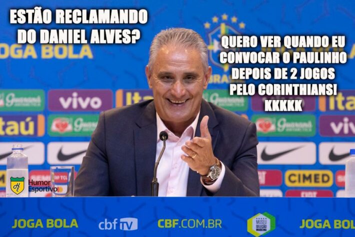 Convocação de Tite para jogos das Eliminatórias contra Equador e Paraguai rendeu memes na web.