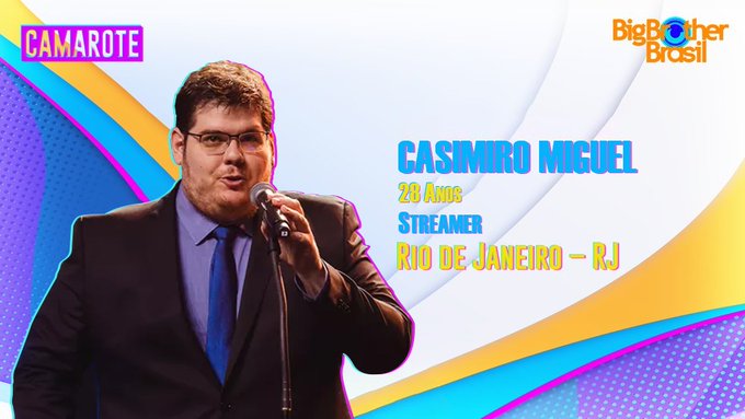 Big Brother Brasil 2022: Casimiro Miguel ganhou mais de uma montagem no programa.