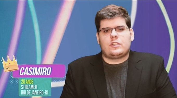 Big Brother Brasil 2022: montagem coloca Casimiro Miguel como participante do reality show.