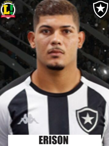 Erison - 7,0 - Construiu jogadas individuais e finalizou na meta de Hugo Souza. No segundo tempo, abriu o placar para o Botafogo. 