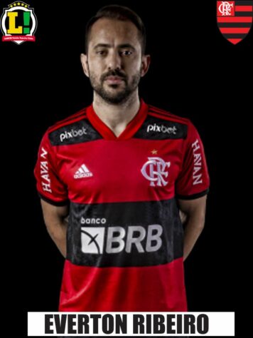 Everton Ribeiro - 6,5 - Atuando com liberdade e não apenas pelo lado esquerdo, o meia conseguiu criar boas jogadas e foi coroado com uma assistência para Gabigol marcar o 2º do Flamengo. 