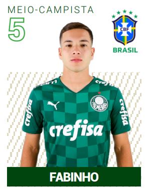 Fabinho - volante - 11 jogos (2021)