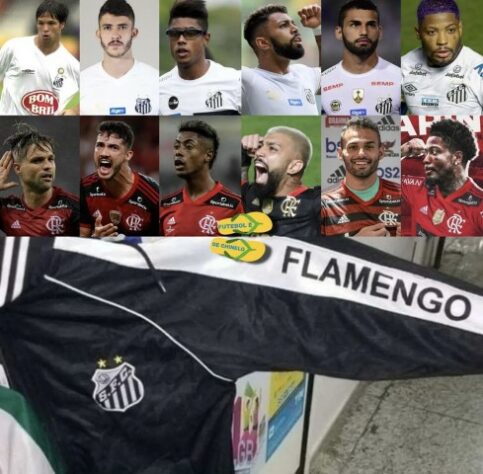 Em provocações, torcedores do Flamengo chamam Santos de Flamengo Castilla.