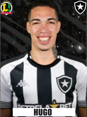Hugo: 6,5 – Na função tática que exerceu nesta noite, funcionou como um terceiro zagueiro na saída de bola do Botafogo. Mesmo assim, não deixou de apoiar no campo de ataque quando necessário. 