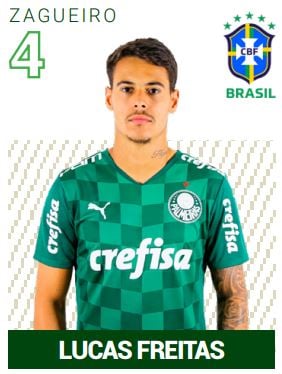 Lucas Freitas - zagueiro - 3 jogos (2021)