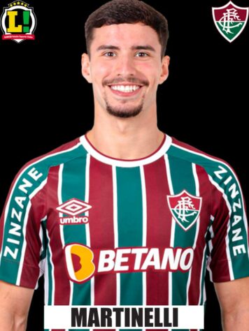 MARTINELLI - 5,5 - Buscou o jogo e deu bons passes no setor ofensivo. 