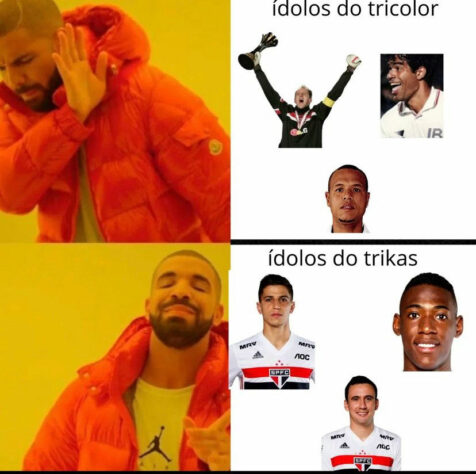 Tricolor ou Trikas? Apelido tem rejeição de parte da torcida do São Paulo e vira alvo de memes dos torcedores rivais.