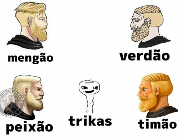 Tricolor ou Trikas? Apelido tem rejeição de parte da torcida do São Paulo e vira alvo de memes dos torcedores rivais.