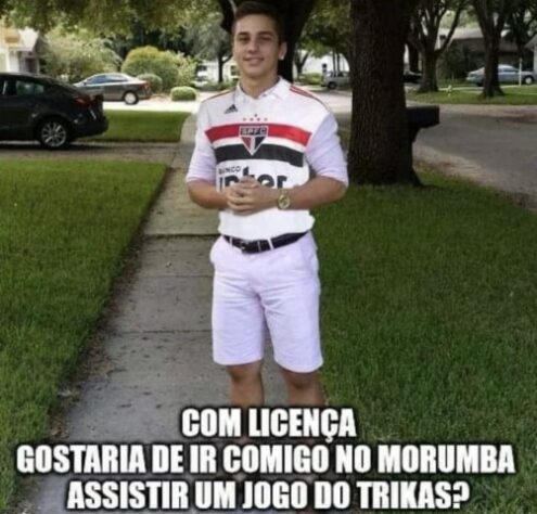 O apelido de Trikas já vem sendo motivo para zoeiras dos rivais com o São Paulo há alguns dias.