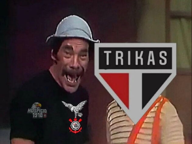 O apelido de Trikas já vem sendo motivo para zoeiras dos rivais com o São Paulo há alguns dias.