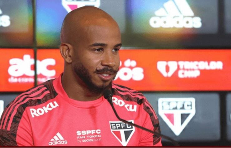 Patrick - 8 de janeiro de 2022 -  Meia - Estava no Internacional e chegou ao São Paulo com contrato até dezembro de 2023. Entretanto, se despediu no começo desta temporada, rumo ao Atlético-MG.