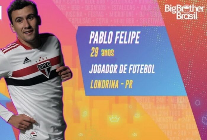Big Brother Brasil 2022: o atacante Pablo também entrou na brincadeira dos torcedores.