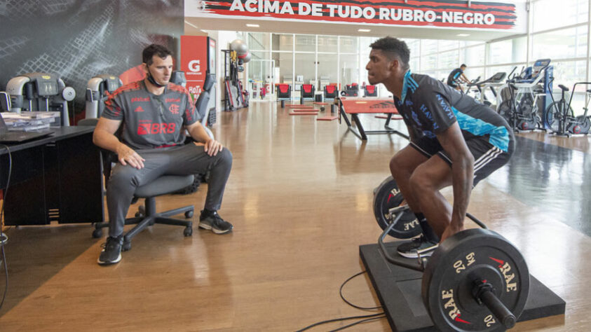 Imagens da reapresentação do Flamengo para a temporada 2022.