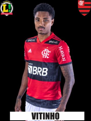 Vitinho - 6,5 - Deu o passe para Arrascaeta marcar o gol da vitória do Flamengo e apareceu bem como alternativa na frente.
