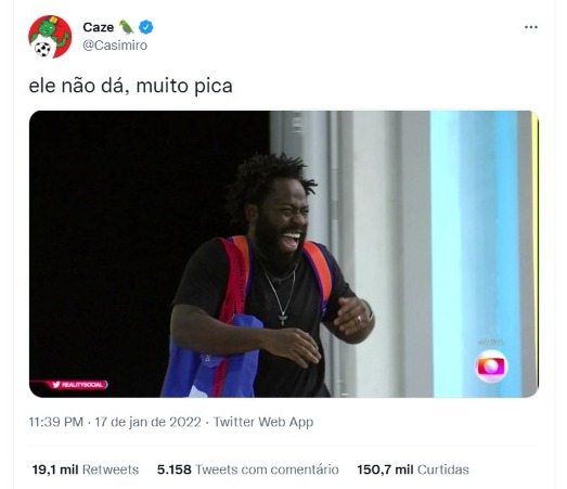 Casimiro é outro que também é Team Acerola.