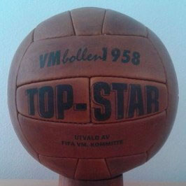 Nome da bola: Top Star. Edição: Copa de 1958