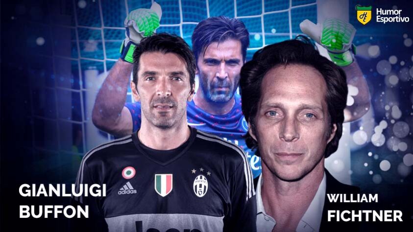 Sósias famosos dos jogadores: Gianluigi Buffon e o ator Willian Fichtner, que entre os principais papéis está Mahone, o agente do FBI da série "Prison Break".