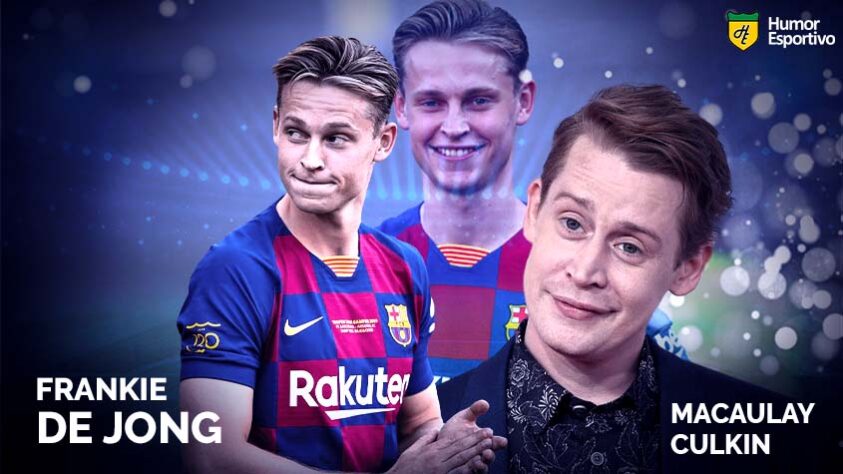 Sósias famosos dos jogadores: Frenkie de Jong e Macaulay Culkin, ator norte-americano famoso pela série de filmes "Esqueceram de Mim".