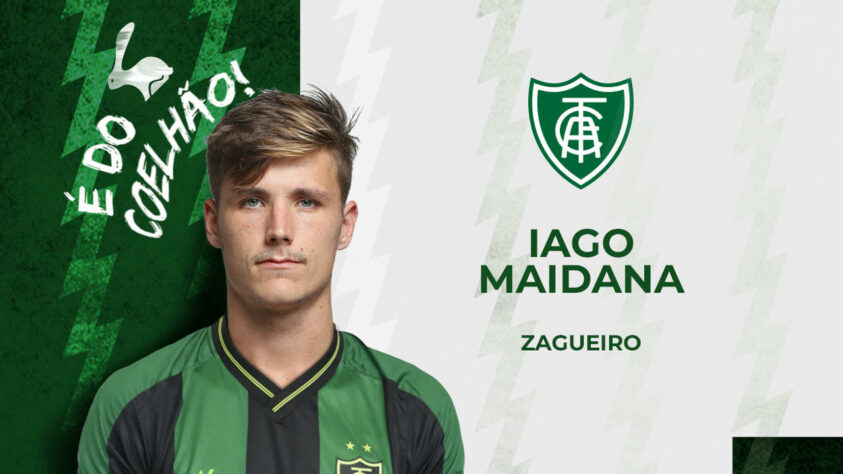 FECHADO! - O zagueiro Iago Maidana está de clube novo para 2022. O defensor ex-Atlético-MG foi anunciado pelo América-MG até dezembro de 2023.