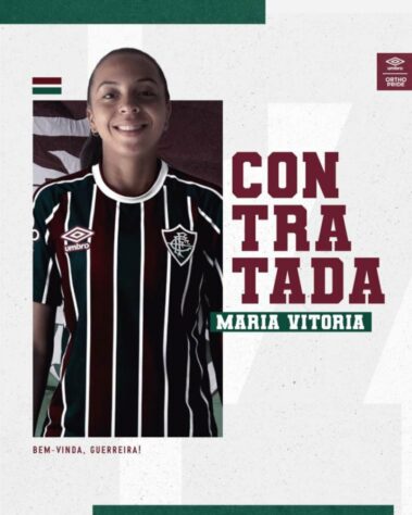 FECHADO! - De olho no acesso para a Série A1 do Brasileiro Feminino, o Fluminense segue reforçando o elenco da categoria. Neste sábado, o clube anunciou a contratação das volantes Cidiele Duarte e Taissinha, da meia-atacante Maria Vitoria e da zagueira Índia.