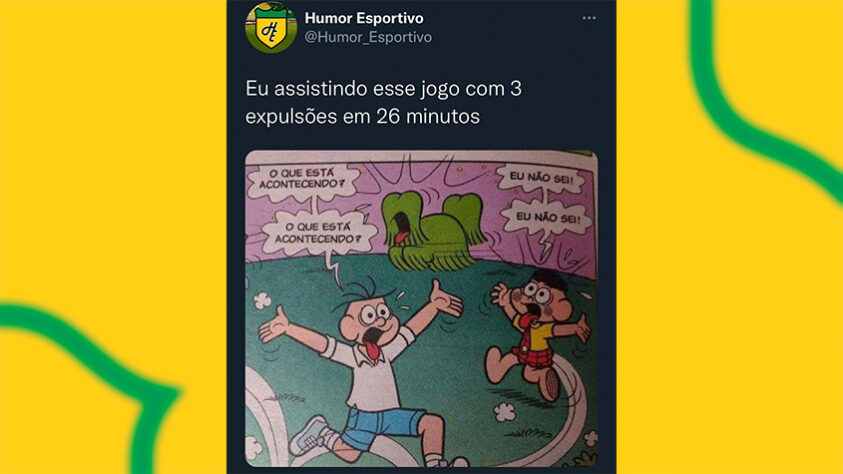 Eliminatórias da Copa do Mundo: torcedores reagem ao primeiro tempo bastante movimentado, com direito a VAR e expulsões.