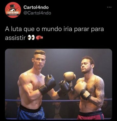 Meme engraçado da competição de boxe