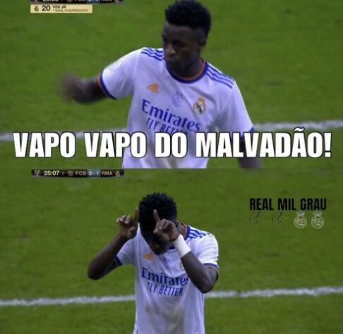 Vinícius Jr. resolve o jogo e vira protagonista dos memes; confira