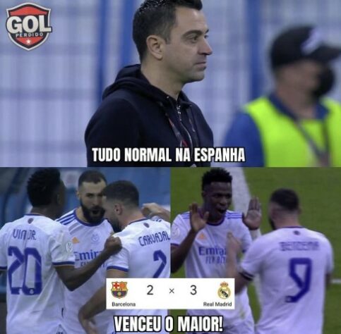 Supercopa da Espanha: os melhores memes de Barcelona 2 x 3 Real Madrid