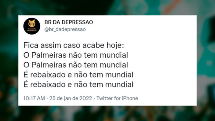 Novas versões? Rivais criam adaptações para música “O Palmeiras não tem  Mundial” – LANCE!