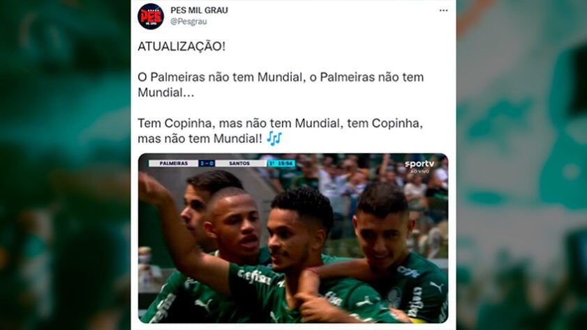 Novas versões? Rivais criam adaptações para música “O Palmeiras não tem  Mundial” – LANCE!
