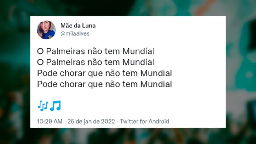 Marcos faz nova versão da música Palmeiras não tem Mundial para