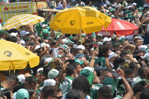 Torcida do Palmeiras em São Paulo