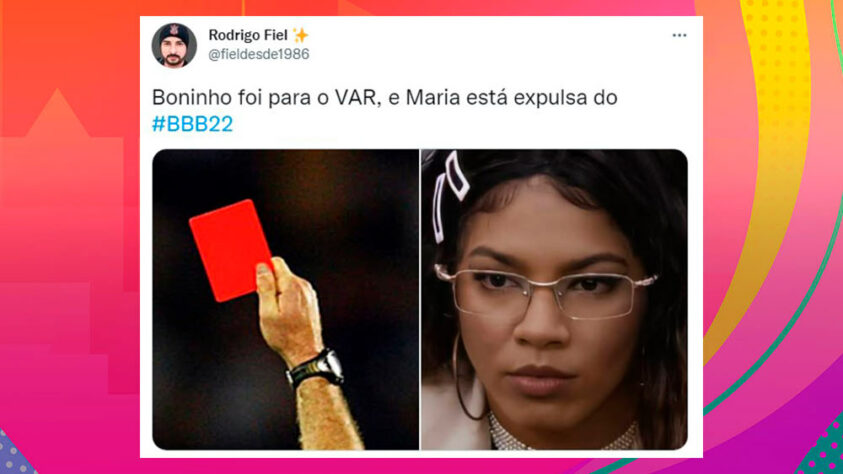 O VAR analisou: expulsão de Maria é prato cheio para memes nas redes sociais.