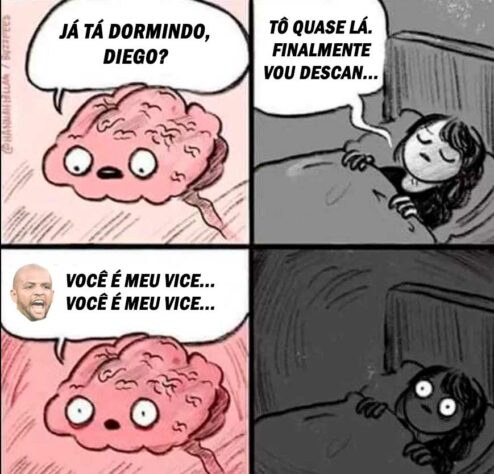 Discussão entre Felipe Melo e Diego Ribas no Fla-Flu rendeu memes nas redes sociais.