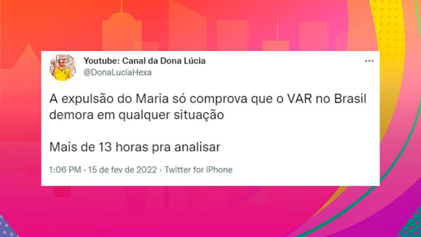 O VAR analisou: expulsão de Maria é prato cheio para memes nas redes sociais.