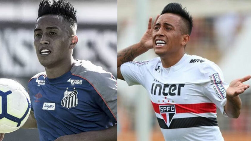 Cueva (meia): O peruano chegou com pompas ao São Paulo, em 2016, por cerca de 8 milhões de reais. Ele até viveu bons momentos, mas perdeu espaço e após a Copa do Mundo 2018 foi vendido ao Krasnodar, da Rússia, por 8 milhões de euros (cerca de R$ 36 milhões na cotação da época). No ano seguinte, o Santos o adquiriu em negociação de 7 milhões de dólares (cerca de R$ 26 milhões). Porém, o meia não rendeu no Peixe.