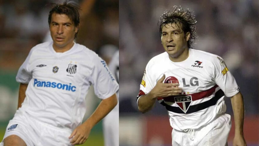 Luizão (atacante): O centroavante atuou nas duas equipes no mesmo ano. Luizão chegou ao São Paulo em 2005 e conquistou o Campeonato Paulista e a Libertadores. Trocou o Tricolor pelo Nagoya Grampus, mas não se adaptou ao Japão, retornando dois meses depois para atuar pelo Santos. Ele ficou no Peixe até o fim da temporada. 