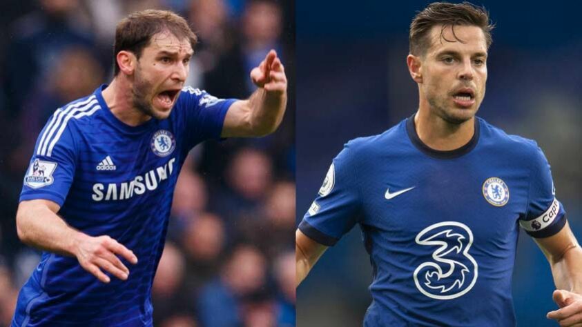 Ivanovic era importantíssimo para o sistema defensivo do Chelsea e entrou em diversas seleções ideais da UEFA com o passar dos anos. Azpilicueta, curiosamente, era o reserva do sérvio em 2012 e estava em seu início de tragetória nos Blues. Hoje ele é o líder do time, capitão e empilhou títulos no clube inglês.