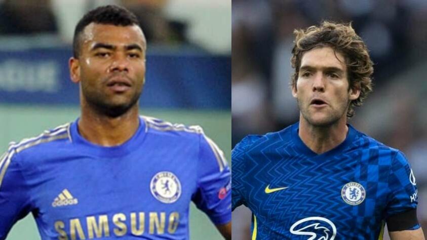 Lateral-esquerdo: Ashley Cole (31 anos na época) x Marcos Alonso (31 anos)